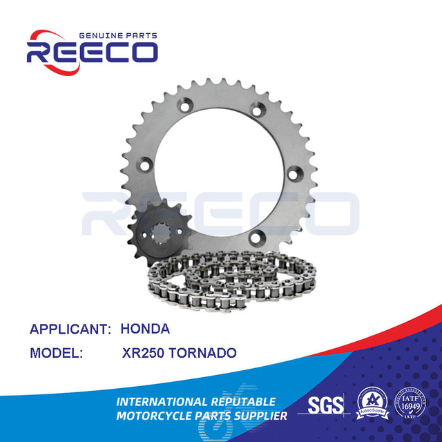 Kit de piñón de motocicleta de calidad Reeco OE para Honda Xr250 Tornado