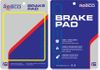 Reeco calidad OE pastillas de freno de motocicleta Rl-8009A para Honda YAMAHA Suzuki Bajaj Televisores