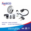 Kit de interruptor de motocicleta de calidad Reeco OE (interruptor de encendido, tapa del tanque de combustible, bloqueo de manija...) para Honda Cg 125 Titan Cargo Es Ks Juego de 5 piezas